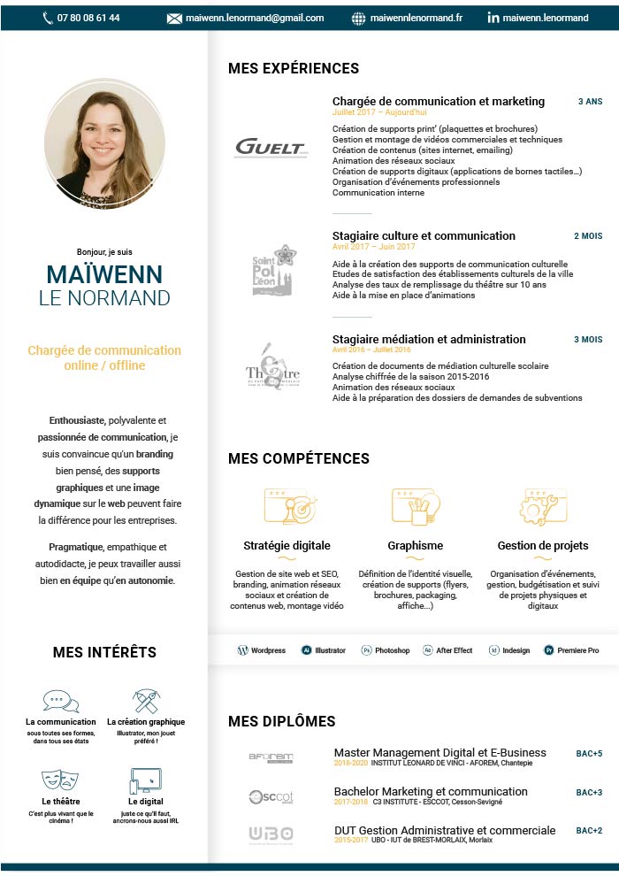 CV - Maïwenn Le Normand