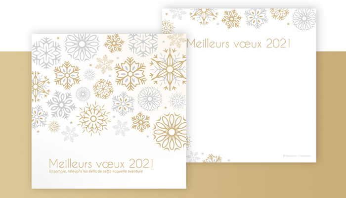 Maïwenn Le Normand - realisation - création graphique carte voeux